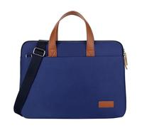 Aliuciku Sacoche Pc pour Ordinateur Portable Sac À Main Sacoche pour Ordinateur Portable 14 15.6" Sacoche À Bandoulière Porte Documents (Color : Darkblue, Size : 14 inch)