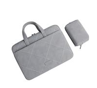 Aliuciku Sacoche pour Ordinateur 13,3 14 15,6 Pouces Sac Pochette Housse PC Imperméable Sac À Main Sac De Travail Sac Fourre-Tout Business (Color : Grey-B, Size : 15.6-16 inch)