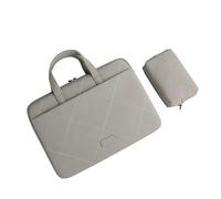 Aliuciku Sacoche pour Ordinateur 13,3 14 15,6 Pouces Sac Pochette Housse PC Imperméable Sac À Main Sac De Travail Sac Fourre-Tout Business (Color : Lightgrey-B, Size : 13-13.3 inch)