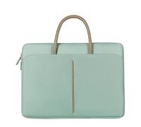 Aliuciku Sacoche pour Ordinateur Portable Housse Ordinateur 13,3 14 15,6 Pouces Travail PC Porte Documents avec pour Homme Femme (Color : LightGreen, Size : 14-14.6 inch)