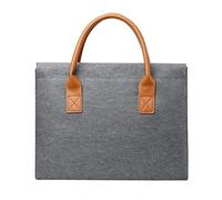 Aliuciku Sacoche pour Ordinateur Portable, Sac À Main De Travail pour Femme Homme Voyages d'affaires Et Les Trajets Domestiques (Color : Gray, Size : M)