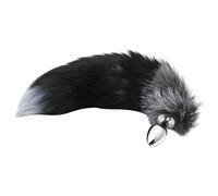 Alive Anal Pleasure - plug anal moyen queue de renard - argenté