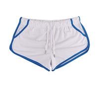 Alivebody Hommes Engrener Athlétique Short pour Fonctionnement Faire des Exercices Nager Séchage Rapide Poids léger Color White Size XXL