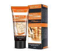 AL'IVER Anti Cellulite Crème Abdos pour Abdominaux, Crème Brûlante de Graisse Développer Rapidement Muscles Abdominaux, Réduire Efficacement Graisse sur L'abdomen Fesses Cuisses Bras, Blanc