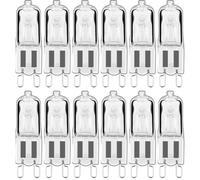 ALIVIM 12Pièces G9 Ampoule Halogène Écologique G9 220V 18W 20W 25W 28W 33W 40W 42W 60W Capsule Led Ampoule Incrustée Perle Cristal Lampe Halogène Ampoule,60w