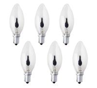 ALIVIM 6 Pièces 3W 220V E14 C35 Bougie Ampoule LED Pointe Flamme Nature Feu Lumière Vacillante Bar Vintage Lampe Décoration Maison