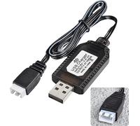 Aliwisdom USB Chargeur Câble RC Universel avec connecteur XH-3P Plug pour 2S 7.4V LiPo Batterie, Compatible Voiture RC Bateau RC Drone RC Avions RC et Autres Jouets télécommandés.