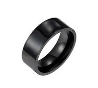 ALIWO Bague Intelligente Compatible avec Téléphone Portable iOS Android, Appareil Portable Magique Universel NFC, Bagues for Hommes Et Femmes(Black,8#)