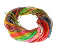 Alix - 500 Fils de Scoubidous - Pailletés, Métallisés, Fluos, Couleurs Assorties - Loisirs Créatifs Enfant