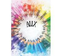 ALIX: Carnet à dessin pour enfant - 100 pages - A4 portrait - blanc - Cahier personnalisé prénom