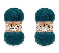 Alize Angora Gold Lot de 2 pelotes de fil à tricoter turc à la main 200 g et 80 % acrylique 200 m