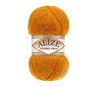 Alize Angora Gold Lot de 2 pelotes de fil turc 20 % laine 80 % acrylique pour crochet 200 g 1204 m (234 épices)