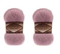 Alize Angora Gold Simli Lot de 2 pelotes de fil turc 5 % métallique, 20 % laine, 75 % acrylique, 200 g, 1100 m
