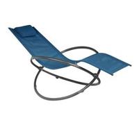 - Bain de soleil en acier Cercle Anthracite et bleu