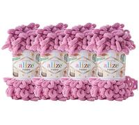 Alize Big Loop Lot de 4 pelotes de laine 100 % micropolyester doux 400 g