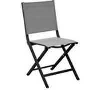 Alizé - Chaise jardin pliante en aluminium Thema graphite, perle gris G