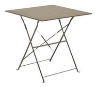 - Guéridon carré en acier 70 cm Cuba mastic