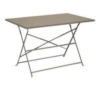 Table de jardin pliante acier époxy - Cuba - L.110 x l.70 cm - 4 personnes