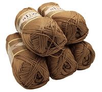 Alize Lot de 5 pelotes de laine de 100 g Diva Batik, 500 g de laine tricotée mercerisée en acrylique