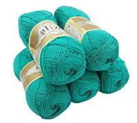 Alize Lot de 5 pelotes de laine de 100 g Diva Batik, 500 g de laine tricotée mercerisée en acrylique