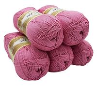 Alize Lot de 5 pelotes de laine de 100 g Diva Batik, 500 g de laine tricotée mercerisée en acrylique