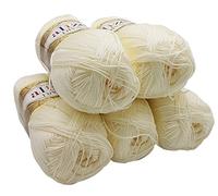 Alize Lot de 5 pelotes de laine de 100 g Diva Batik, 500 g de laine tricotée mercerisée en acrylique