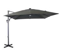 Parasol Déporté En Aluminium 2.7 M Avec Leds Gris