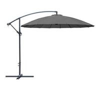 Parasol déporté Pagode - Diamètre 300 cm - Aluminium - Toile grise
