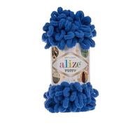 Alize Puffy Baby Big Loop Couverture Fil 100% Micropolyester Laine douce Chaque boule 100g 9m - 141 Bleu Royal
