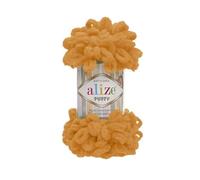 Alize Puffy Baby Grande pelote de laine pour couverture en boucle douce 100 % micropolyester 100 g 9 m - 336 Orange