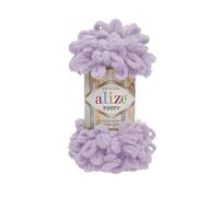 Alize Puffy Baby Pelote de laine douce 100 % micropolyester 100 g 9 m - 27 Lilas