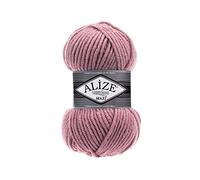 Alize SuperLana Maxi 25 % laine 75 % acrylique Chaque écheveau 100 g 100 m Lot de 4 écheveaux Rose 204