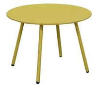 Table basse Alizé Rio Ø 50 cm - Moutarde
