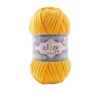 Alize Velluto - 100 g micro polyester - Fil en peluche doux et velouté pour tricot et crochet, laine moelleuse pour couvertures, coussins, amigurumi et vêtements (216)