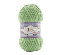 Alize Velluto Lot de 5 pelotes de fil pour couverture de bébé 100 % micropolyester 340 m 500 g Poids du fil : super volumineux (asperges 103)