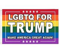 Alizés Trump Lgbtq Pour Trump Gay Lesbien Pour Trump Drapeau Maison 90X150Cm Résistant Aux Intempéries Drapeau Maison Personnalisée Bannière Pour Maison Anniversaires Extérieure