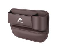 ALJLA Organisateur Cuir Premium pour Interstice De Siège Auto pour Citroën C3 2002-2009 FC, Boîte De Rangement Anti-Chute Téléphone Clés Monnaie, Console Avant/Arrière,Co-Pilot-B