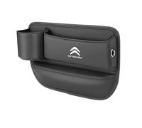 ALJLA Organisateur Cuir Premium pour Interstice De Siège Auto pour Citroën C3 2002-2009 FC, Boîte De Rangement Anti-Chute Téléphone Clés Monnaie, Console Avant/Arrière,Maindriver-A