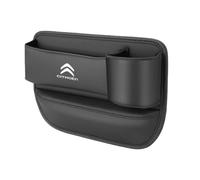 ALJLA Organisateur Cuir Premium pour Interstice De Siège Auto pour Citroën C3 2002-2009 FC, Boîte De Rangement Anti-Chute Téléphone Clés Monnaie, Console Avant/Arrière,Co-Pilot-A
