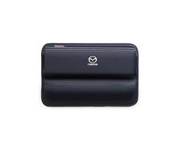 ALJLA Organisateur Cuir Premium pour Interstice De Siège Auto pour Mazda Demio 1996-2002, Boîte De Rangement Anti-Chute Téléphone Clés Monnaie, Console Avant/Arrière,Normal-Black