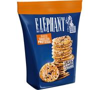 Alka Elephant Pretzels pressés cuits au sésame noir et blanc 80g