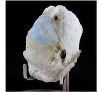 ALKALI-BERYL + TOURMALINE VERTE EN PROVENANCE D'AFGHANISTAN, DEO DARRAH - Pierre et Cristal Naturelle, Collection Rare 95.0 ct - Certificat d'Authenticité Inclus 35 x 30 x 21 mm G