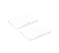 alkamto Lot de 2 housses de coussin, 40 x 25 x 10 cm, pour coussin de soutien cervical - En coton lavable et respirant - Ergonomique et doux - Blanc
