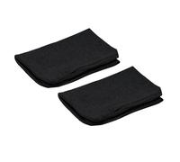 alkamto Lot de 2 housses de coussin, 40 x 25 x 10 cm, pour coussin de soutien cervical - En coton lavable et respirant - Ergonomique et doux - Noir