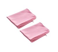 alkamto Lot de 2 housses de coussin, 40 x 25 x 10 cm, pour coussin de soutien cervical, en coton, lavables, respirants, ergonomiques et doux, roses