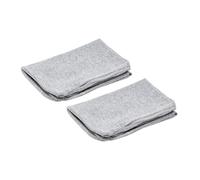 alkamto Lot de 2 housses de coussin, 40 x 25 x 10 cm, pour coussin de soutien cervical - En coton lavable et respirant - Ergonomique et doux - Gris