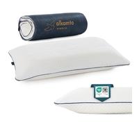 alkamto Oreiller en Mousse à mémoire de Forme, 70 x 45 cm, Ergonomique, certifié Oeko-Tex, Housse thermorégulatrice, hypoallergénique et Lavable, pour Les Personnes Dormant sur Le Dos et sur Le côté