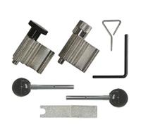 Alkan 1357 Jeu d'outils de blocage avec arrêt du vilebrequin - compatible pour TDI PD (injecteur-pompe) moteur VAG 7 pces (outil de réglage de la courroie de distribution du vilebrequin et des galets