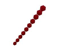 Alkan Inserts en plastique avec aimant pour 10 douilles 10-19 mm (rouge)