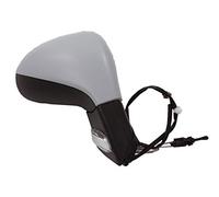 Alkar 6165284 Retroviseur complet, mécanique, convex, sonde temp, à peindre, avec clignotant, Noir (Black)